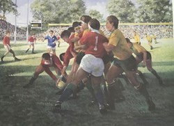 British Lions Countersigned By Finlay Calder by Sherree Valentine Daines - Limited Edition on Paper sized 19x14 inches. Available from Whitewall Galleries